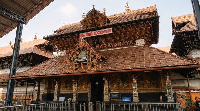 The east gopuram of Guruvayur Temple